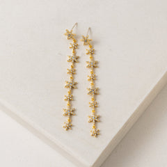 Solaris Star Drop Earrings Gold