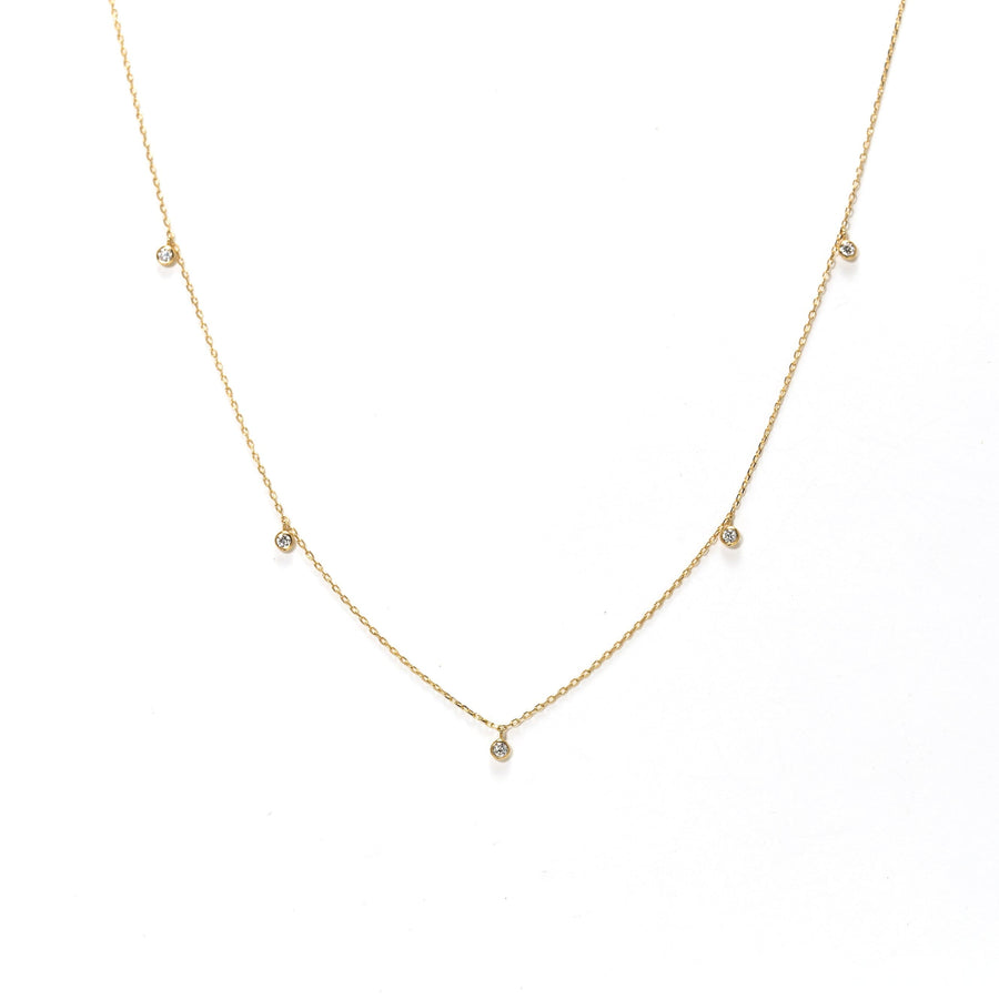 Diamond Dotted Necklace