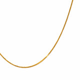 10K Solid Gold Wheat Chain Necklace