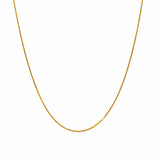 10K Solid Gold Wheat Chain Necklace