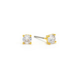 Solitaire Crystal Fete Stud Earrings