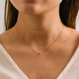 Solitaire Necklace Gold