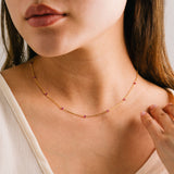 Sorrento Gemstone Necklace Garnet
