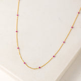 Sorrento Gemstone Necklace Garnet