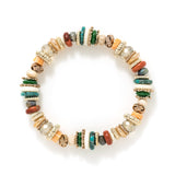 Sorrento Mixed Beaded Stretch Bracelet Desert