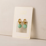 Sorrento Gemstone Hoop Earrings Amazonite