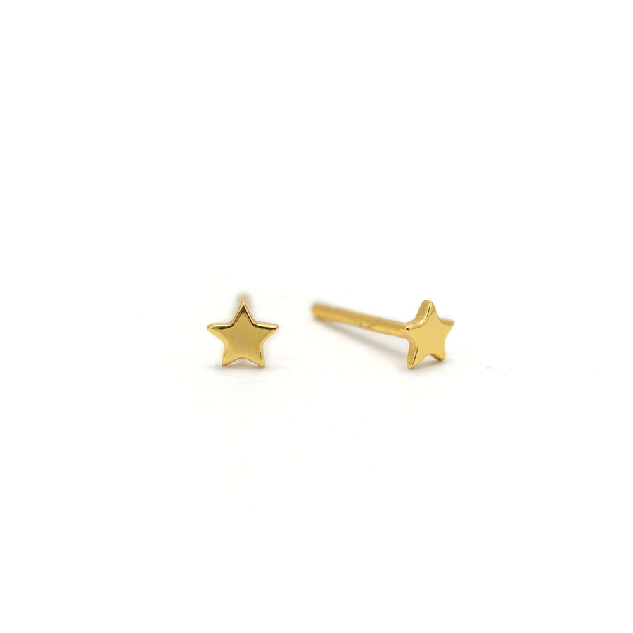 Star Charm Stud Earrings