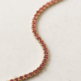 Tennis Necklace Pink