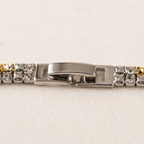 7” Tennis Mixed Metal Double Bracelet