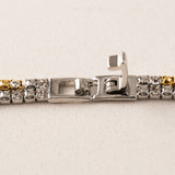 7” Tennis Mixed Metal Double Bracelet
