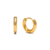 Tube 10mm Huggie Hoop Earrings