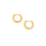 Twist Huggie Hoops Gold