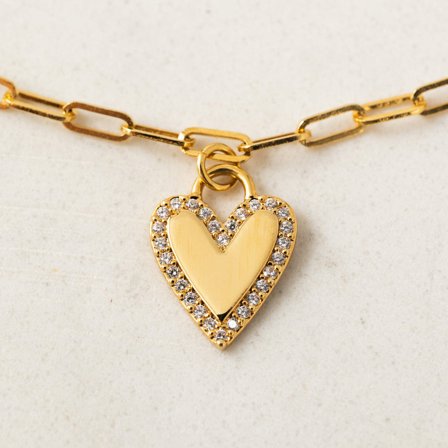 Verona Pave Heart Bracelet