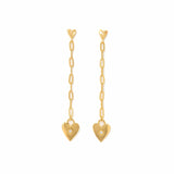 Verona Starburst Heart Drop Earrings