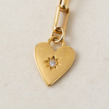 Verona Starburst Heart Drop Earrings