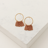 Olympia Fringe Hoop Earrings Sample - Final Sale