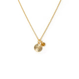 November Birthstone Fluted Necklace