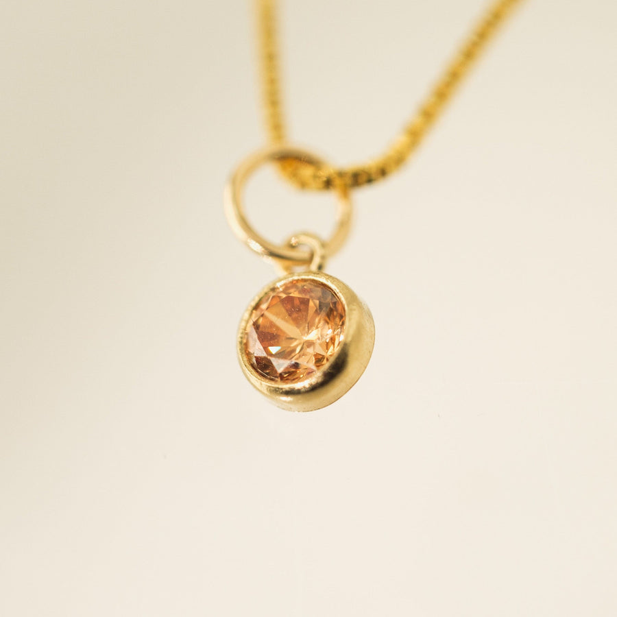 November Birthstone Gold-Filled Necklace