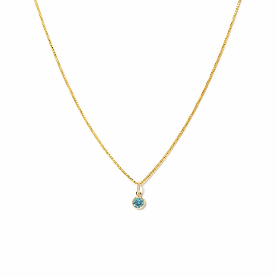 December Birthstone Gold-Filled Necklace