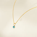 December Birthstone Gold-Filled Necklace