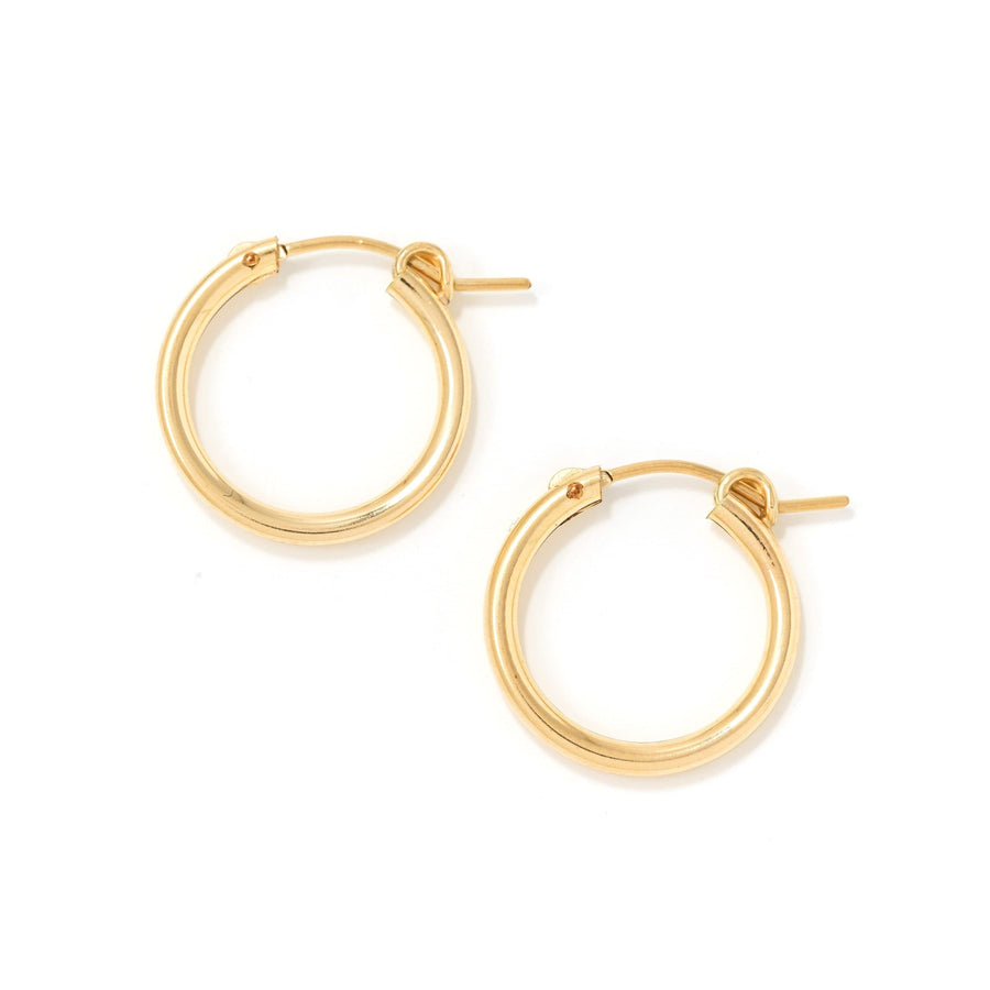 19mm Gold-Filled Wire Hoop Earrings