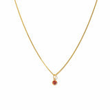 January Birthstone Gold-Filled Necklace