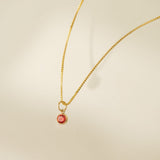 January Birthstone Gold-Filled Necklace