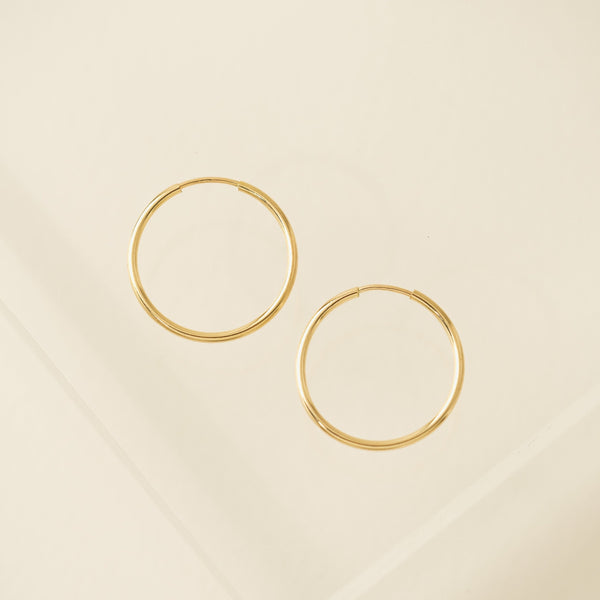 14mm Gold-Filled Infinity Hoop Earrings – Lover's Tempo