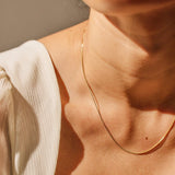 Mini Curb Chain Necklace Sample - Final Sale