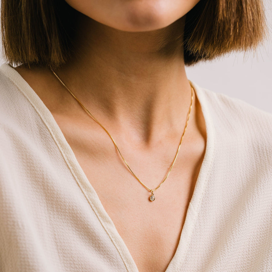 June Birthstone Gold-Filled Necklace