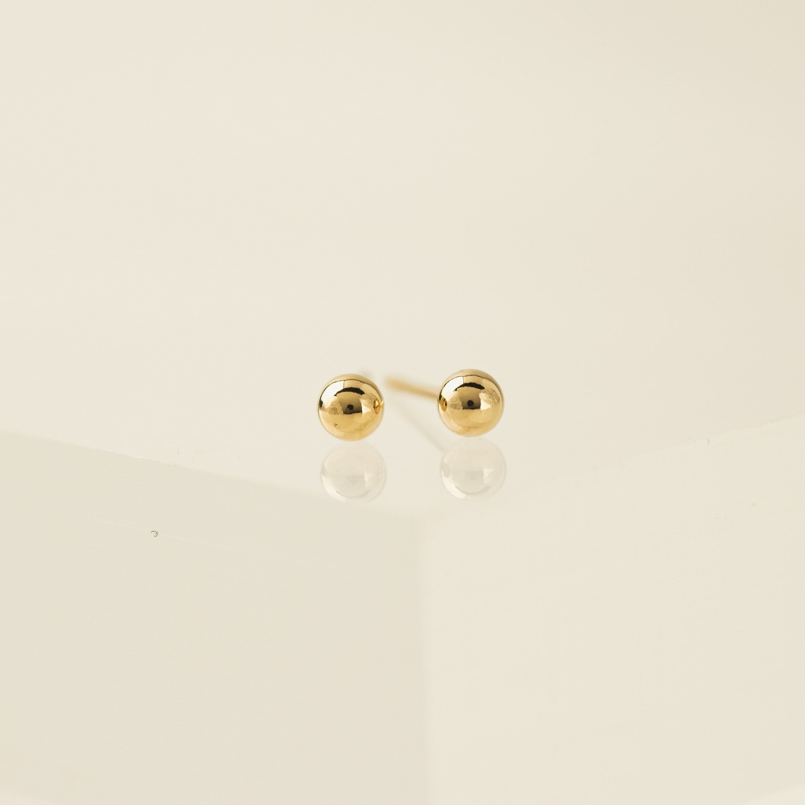 Ball Gold-Filled Stud Earrings