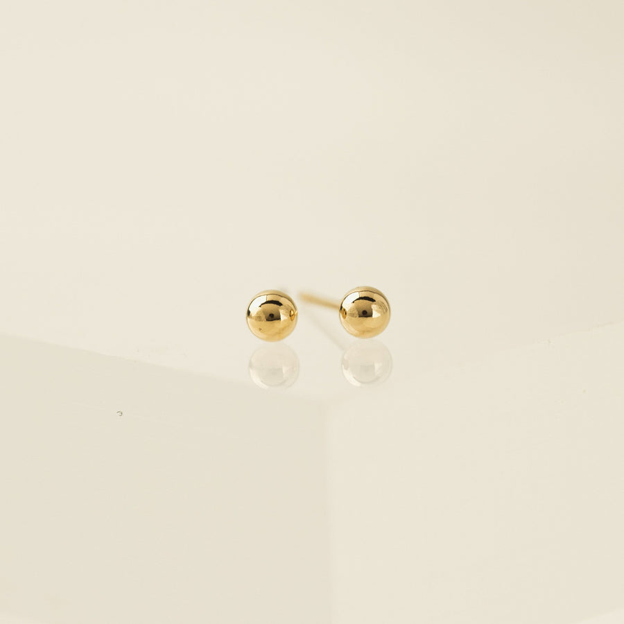 4mm Ball Gold-Filled Stud Earrings