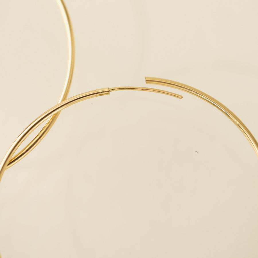 50mm Gold-Filled Infinity Hoop Earrings