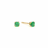 May Birthstone Gold-Filled Stud Earrings