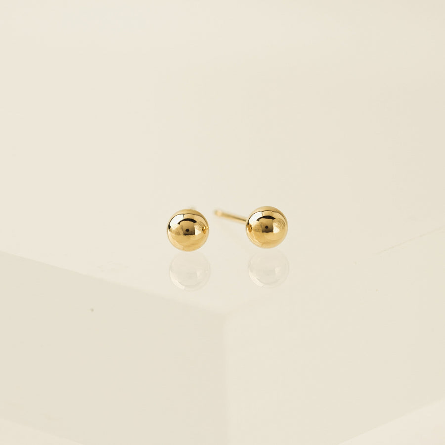 5mm Ball Gold-Filled Stud Earrings