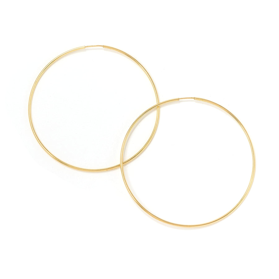 65mm Gold-Filled Infinity Hoop Earrings