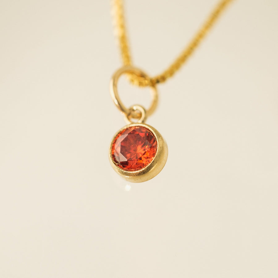 July Birthstone Gold-Filled Necklace