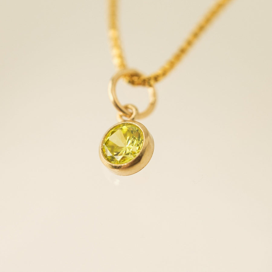 August Birthstone Gold-Filled Necklace