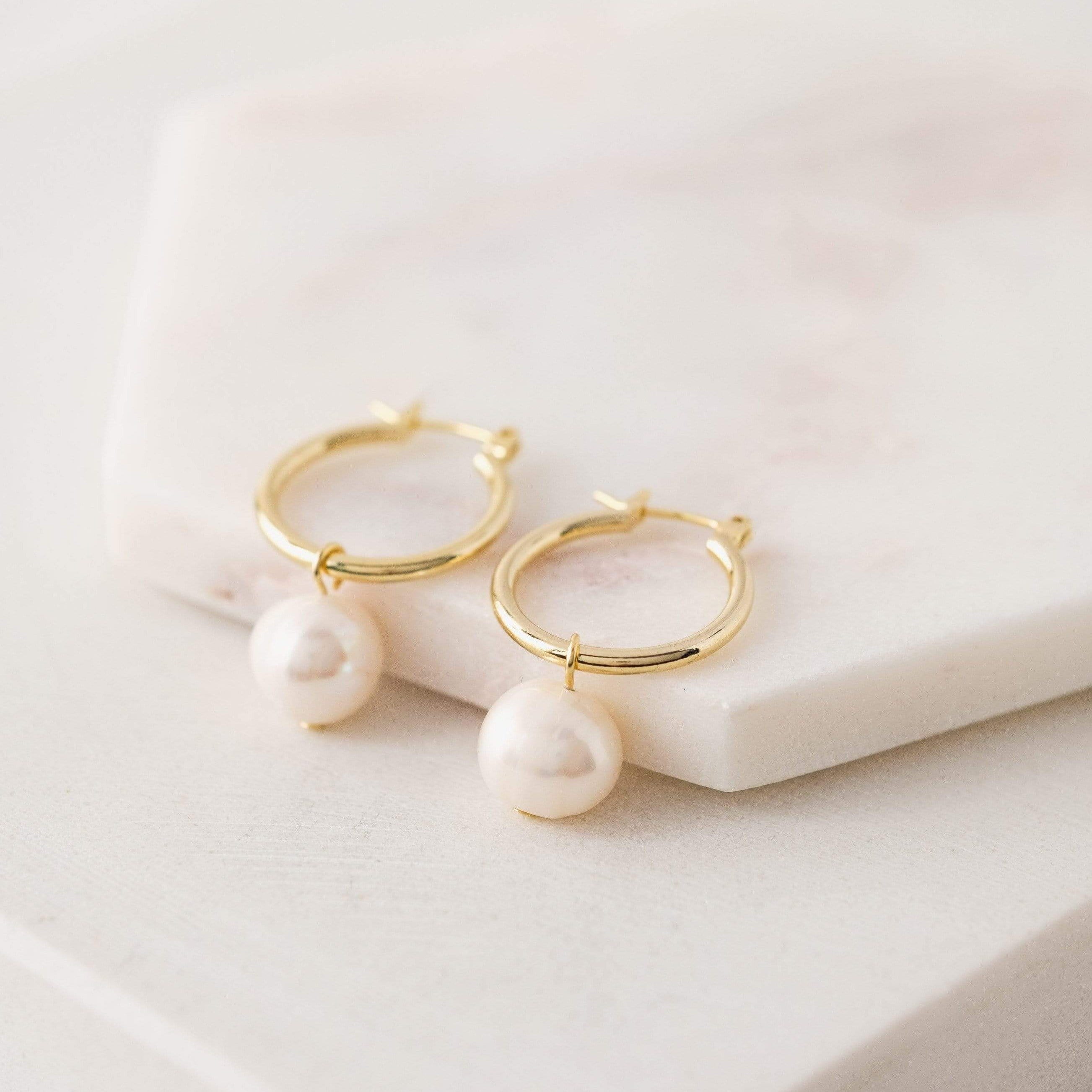 Andie Pearl Hoop Earrings – Lover's Tempo