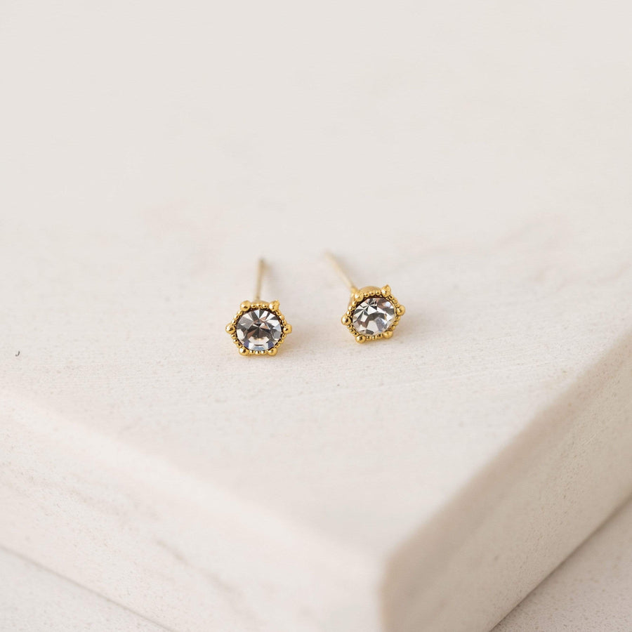 Astrid Stud Earrings with Swarovski Crystals