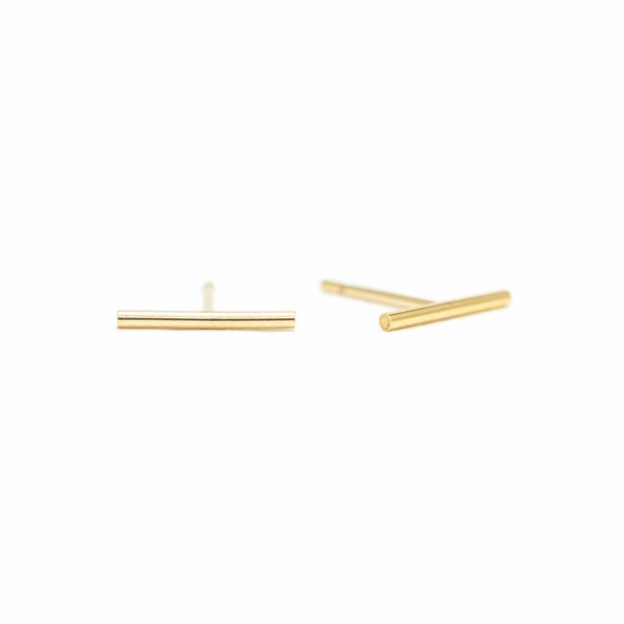 Bar Gold-Filled Stud Earrings