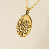 October Birth Flower Pendant Necklace