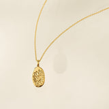 November Birth Flower Pendant Necklace