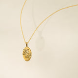 December Birth Flower Pendant Necklace