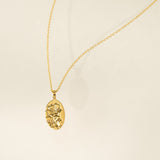 February Birth Flower Pendant Necklace