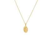 February Birth Flower Pendant Necklace