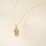 July Birth Flower Pendant Necklace
