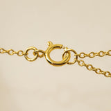 January Birthstone Fluted Necklace
