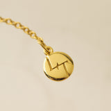 January Birthstone Fluted Necklace