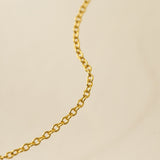 January Birthstone Fluted Necklace